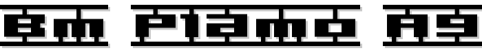BM plamo A9 font